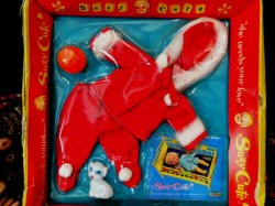 7" SUZY CUTE ORIGINAL 1627 WINTER ANGEL OUTFIT, BALL, DOG NEW IN PACKAGE 1964 TOPPER